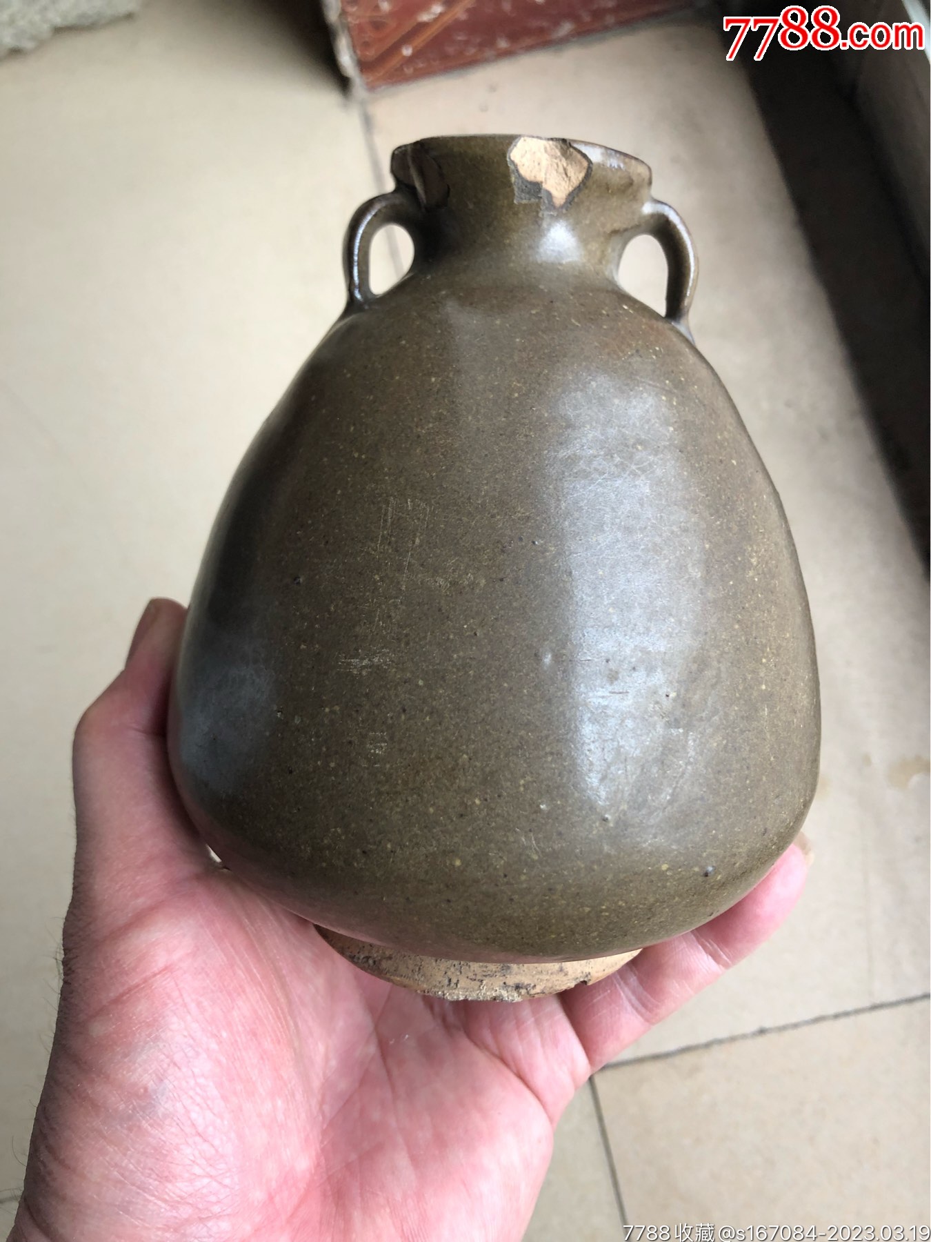 宋金黑釉双耳瓶-黑瓷/天目瓷-7788红宝书