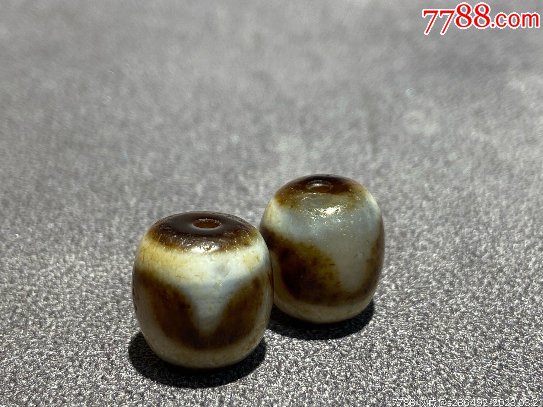 藏传牙黄天珠_天珠_图片价格_收藏鉴定_7788钱币网