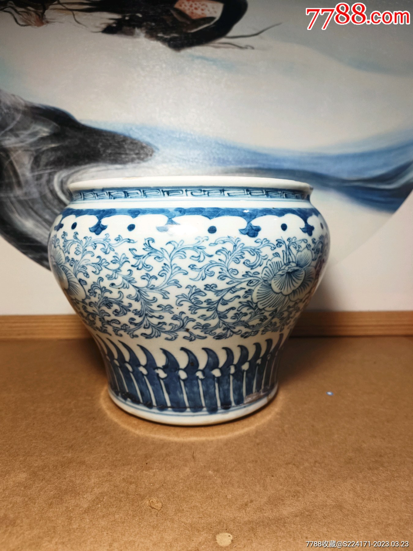 清代马蹄尊_青花瓷_收藏价格_鉴定交易_7788瓷器网