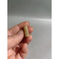 古董收藏高古玉古玉老玉西周战汉玉器挂件早期旧藏和田玉管