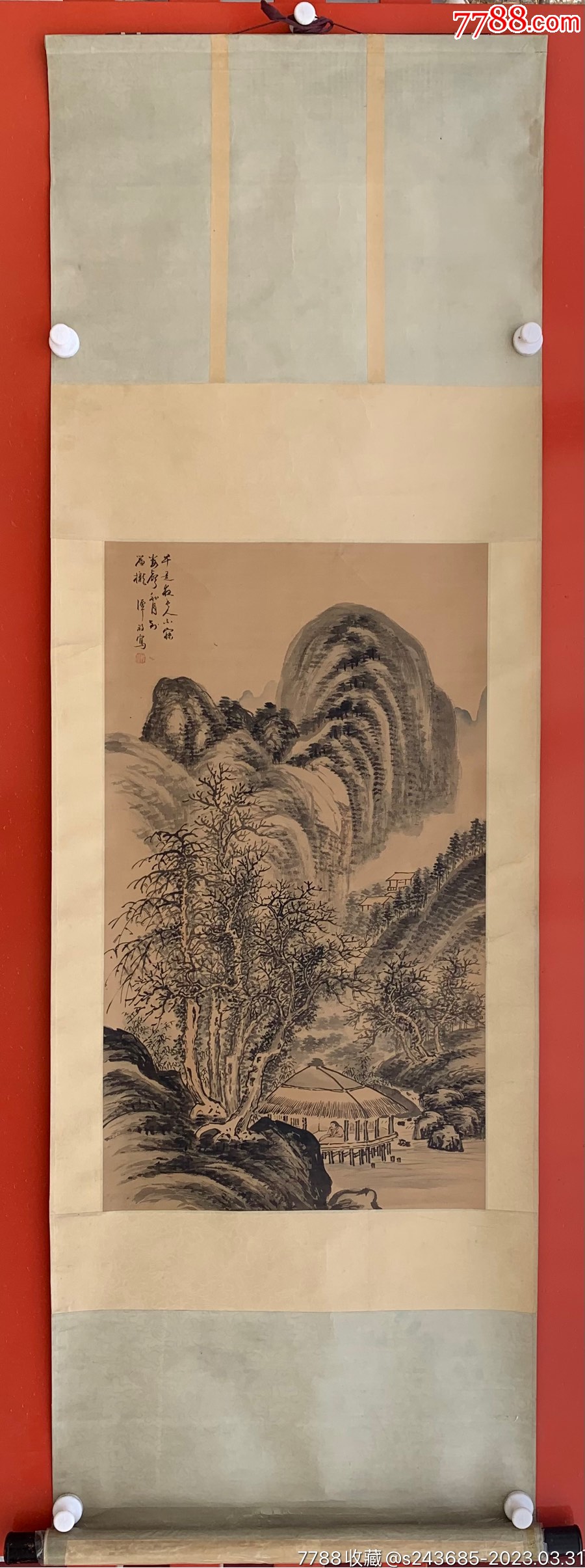 七、八十年代出口创汇时期：[山水老画]_山水国画原作_清墨雅舍【7788商城】