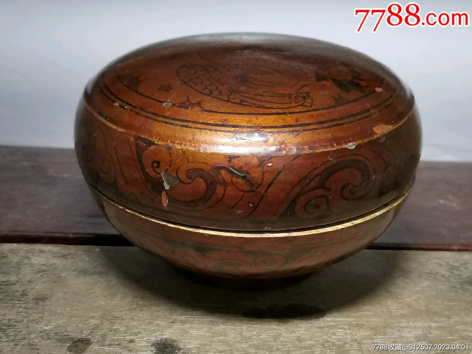 清代漆捧盒_漆盒_风义堂【7788红宝书】