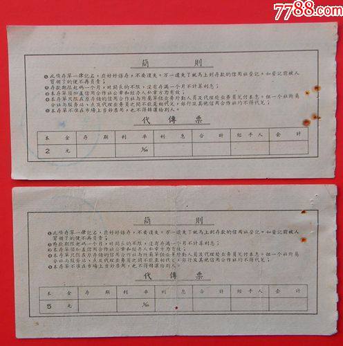 定期定额存单（2张）_存单/存折_第2张_7788相机收藏