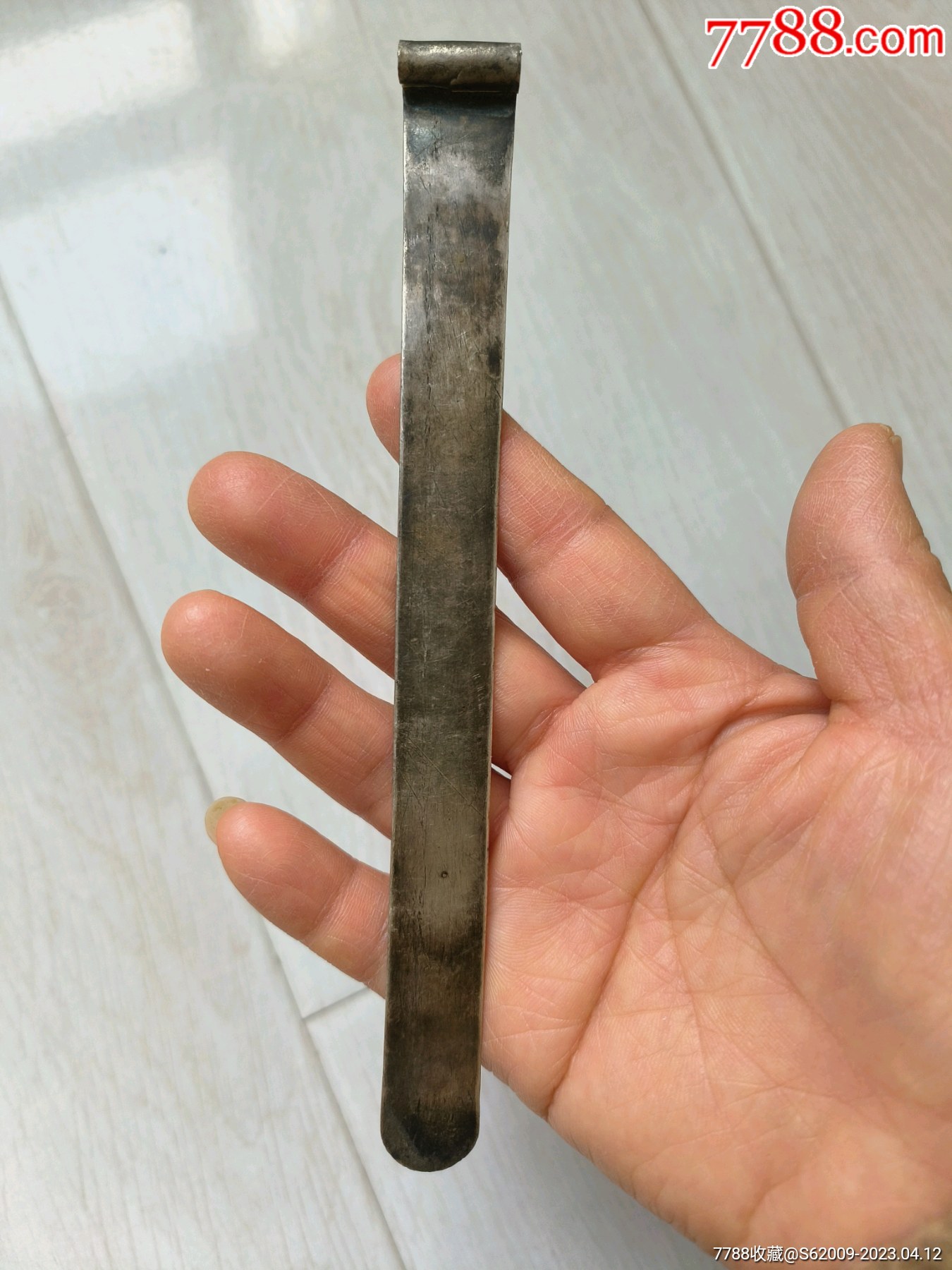 清代“和義”款纯银扁方_银簪_古玩于的店【7788收藏__收藏热线】