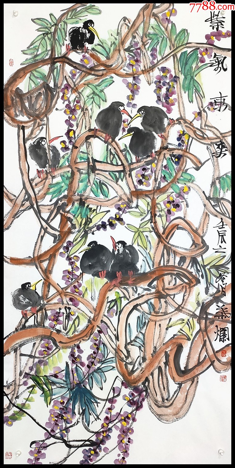 中国美术家协会会员,江苏省国画院花鸟画研究所副所长【叶烂】花鸟_水墨丹青工作室【7788商城__七七八八商品交易平台(7788.com)】