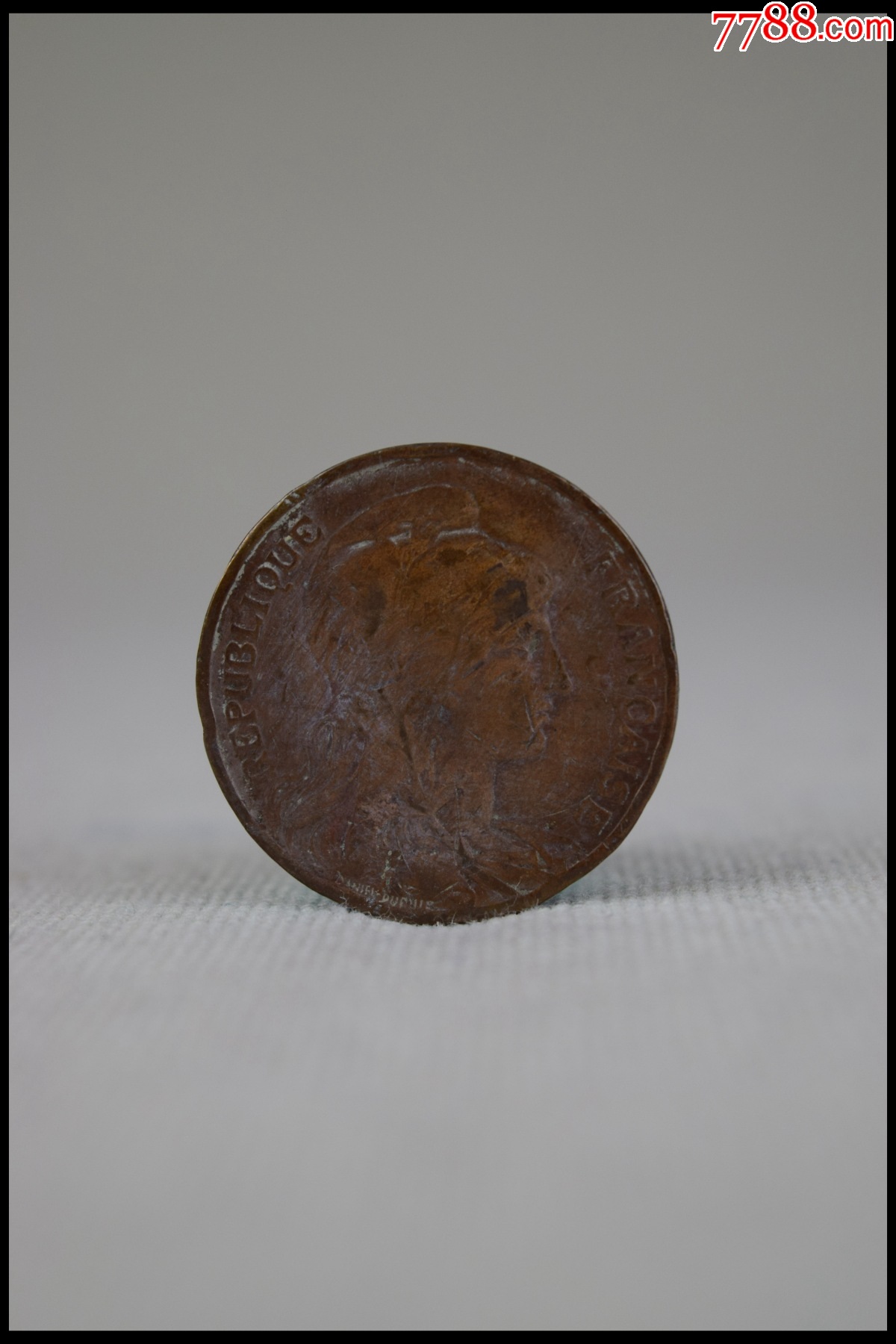 西洋古董1912年法国谷物女神10生丁铜币-价格:98元-se93403915-外国