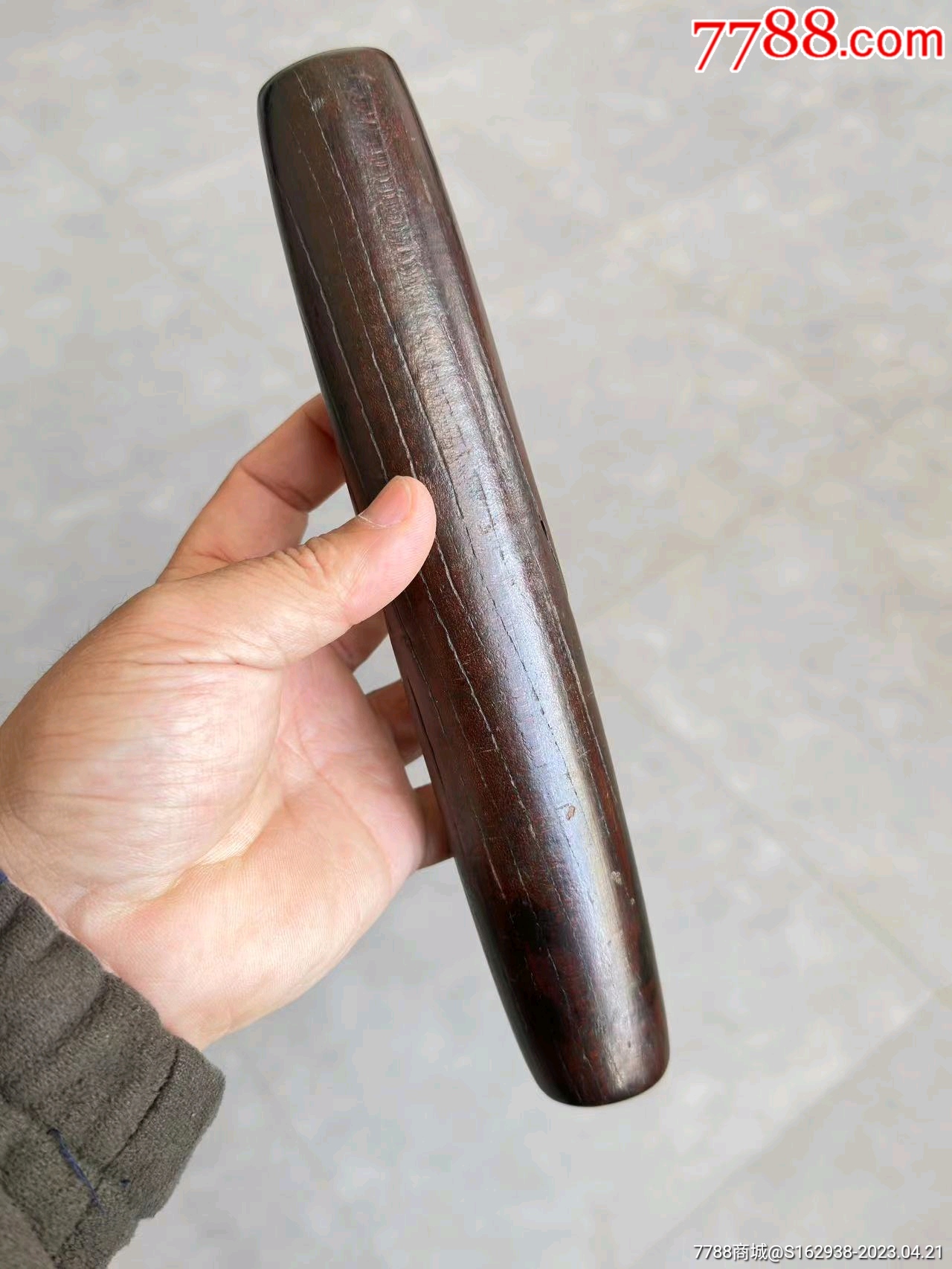 中医药文化，好包浆木棒明代，榆木，长23，应是古时用来锤砸药草的，包浆很喜人_木棍/擀面杖_图片价格_收藏鉴定_7788钱币网