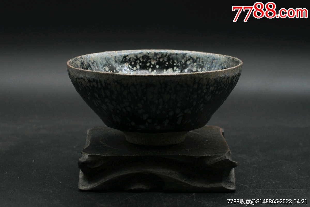 天目茶盏,建窑建盏,油滴盏-价格:11000元-se93426121-黑瓷/天目瓷-零售-7788收藏__收藏热线