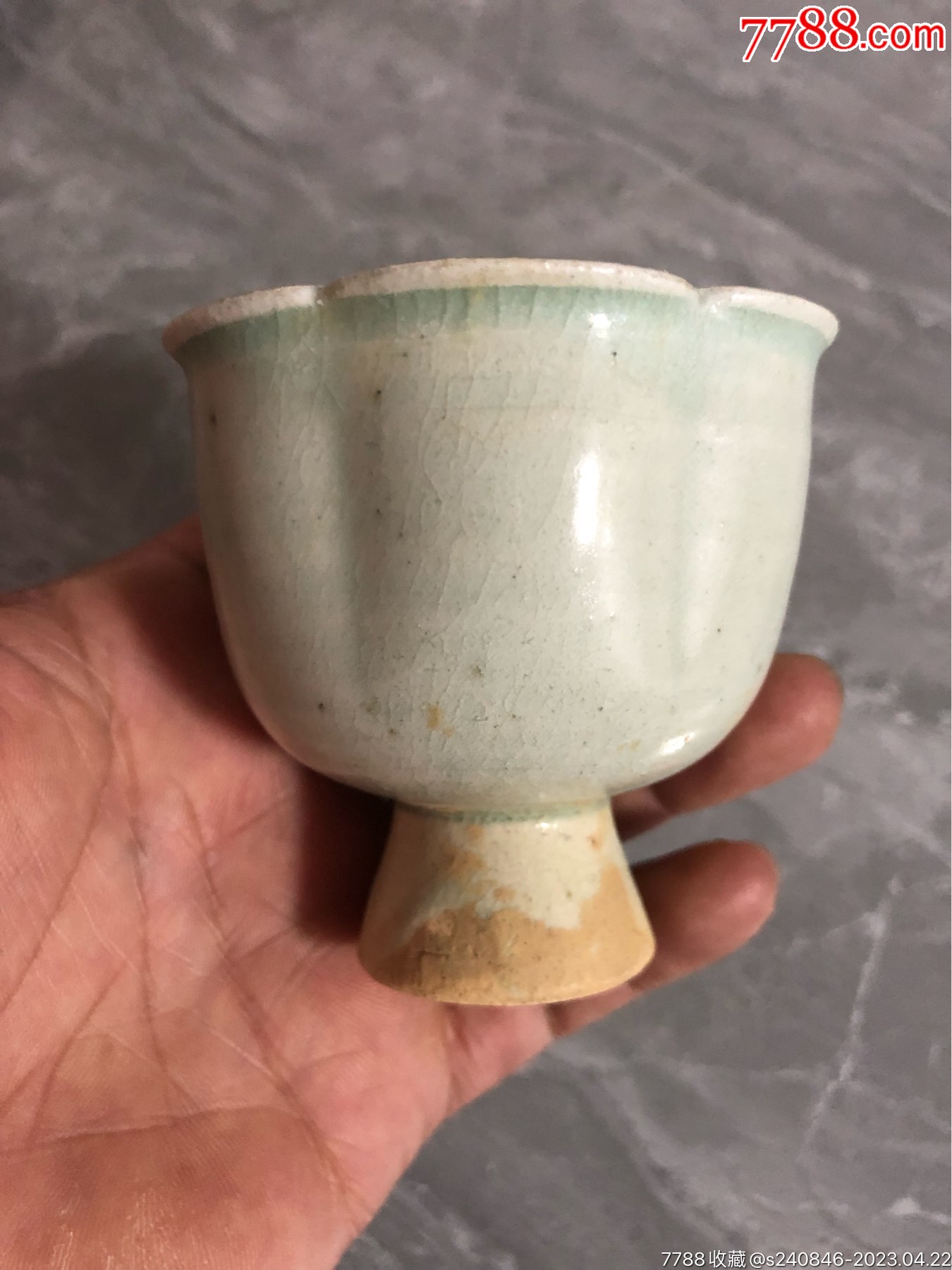 宋代影青杯_青白瓷/影青瓷_唐庆阁【7788旧书网】