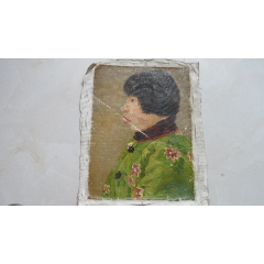 早期老油画——女人（专业油画家作品，绘画好）疑为名家作品，长45公分，宽34公分