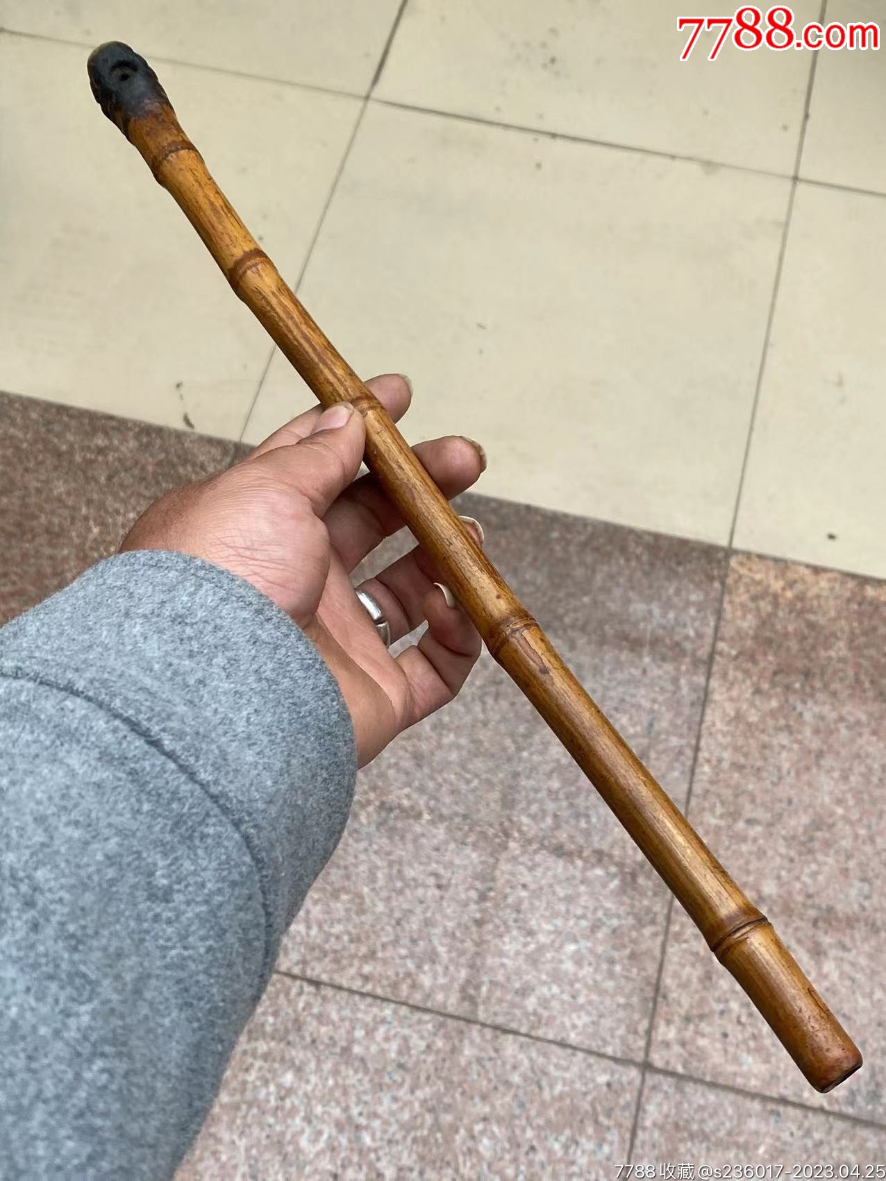老竹烟枪、有轻微小纹、整体品相不错、品相如图包真包老不议价-价格:80元-se93500200-烟杆/烟枪/烟锅-零售-7788收藏__收藏热线