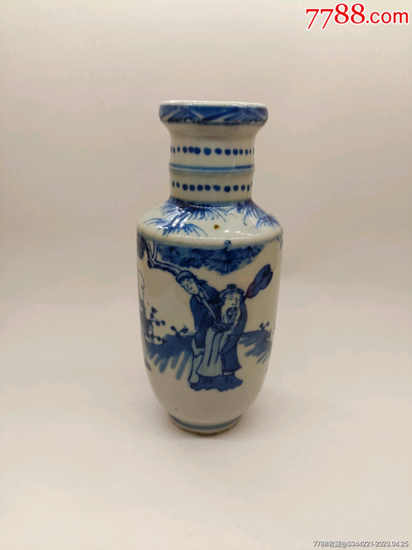 雙藍(lán)圈青花人物鼻煙壺母壺_價(jià)格13999元【永和堂雜項(xiàng)】_第1張_7788收藏__收藏?zé)峋€