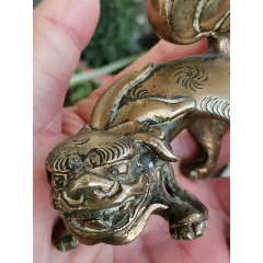 清代銅獸鎮(zhèn)紙_雷雷的店
