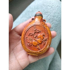 雕刻鼻煙壺2 A ruby-red glass faceted snuff bottle, Mark and period of