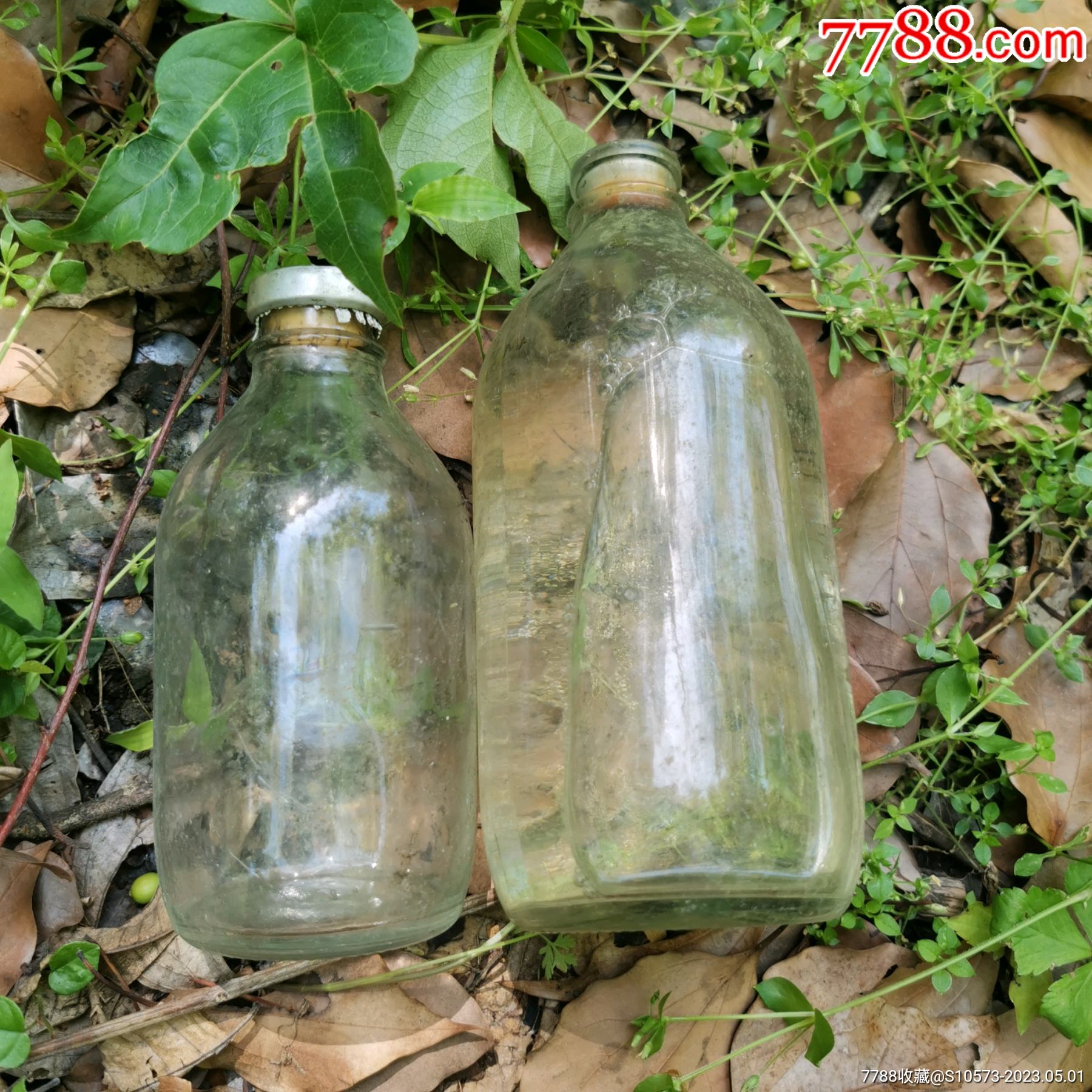 670年代的老玻璃瓶