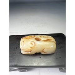 旧藏高古玉和田玉玉虎镇纸。_和田玉_听雨轩古玉【7788旧书网】