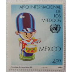 墨西哥邮票1981年国际残疾人年全新