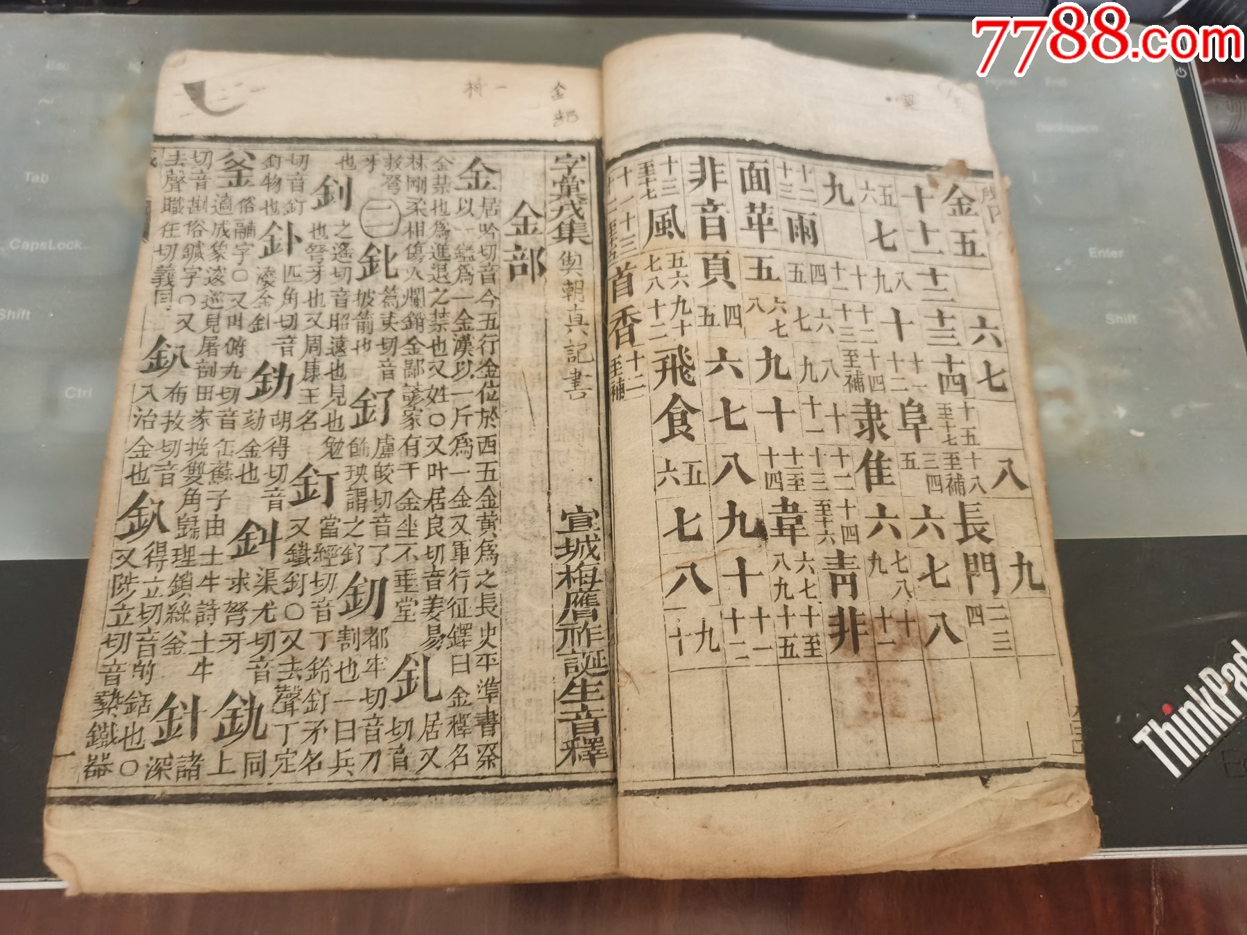 字典类古书一本-价格:1元-au36882471-古籍/善本 -加价-7788收藏__收藏热线
