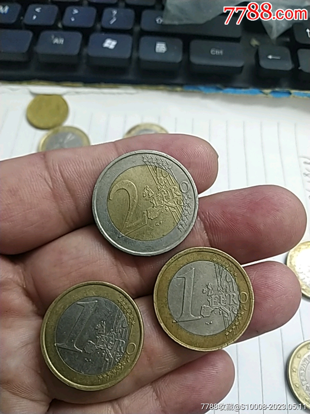 欧元硬币3枚_其他欧洲钱币_春州钱币【7788红宝书】