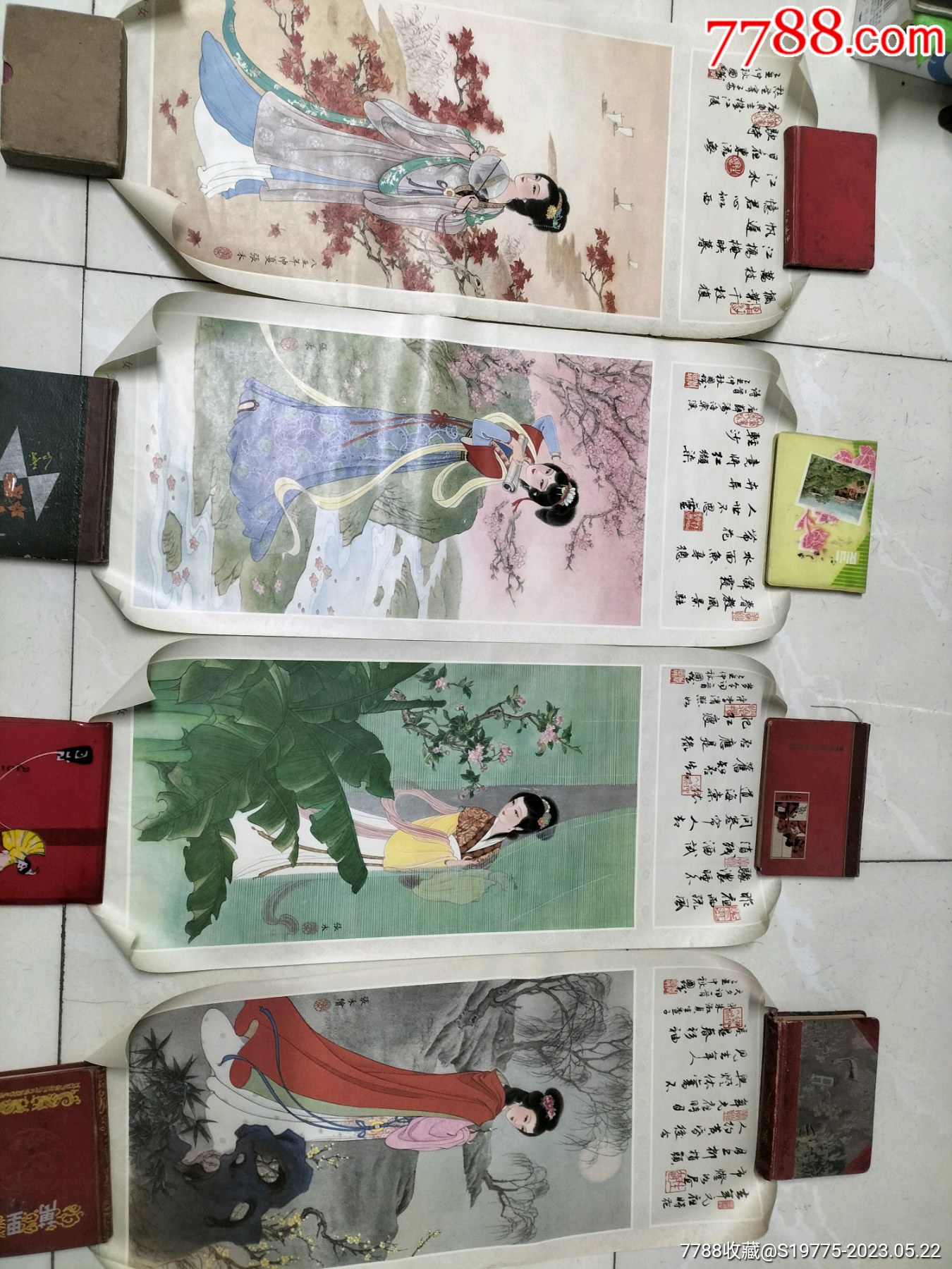 张禾工笔画〈古代才女〉_宣传画_太行山区【7788收藏__收藏热线】