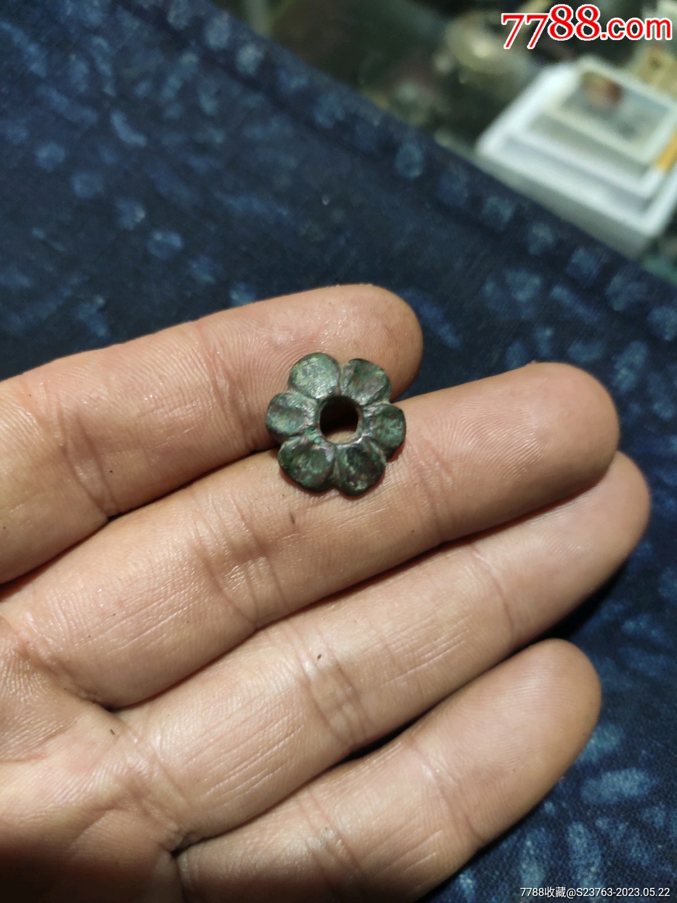 中古莲花型铜砝码