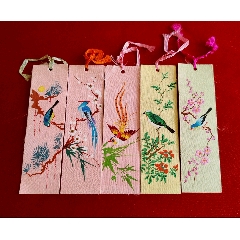 花鸟——手绘书签5张合售】——品好！画工好！非常漂亮！-书签