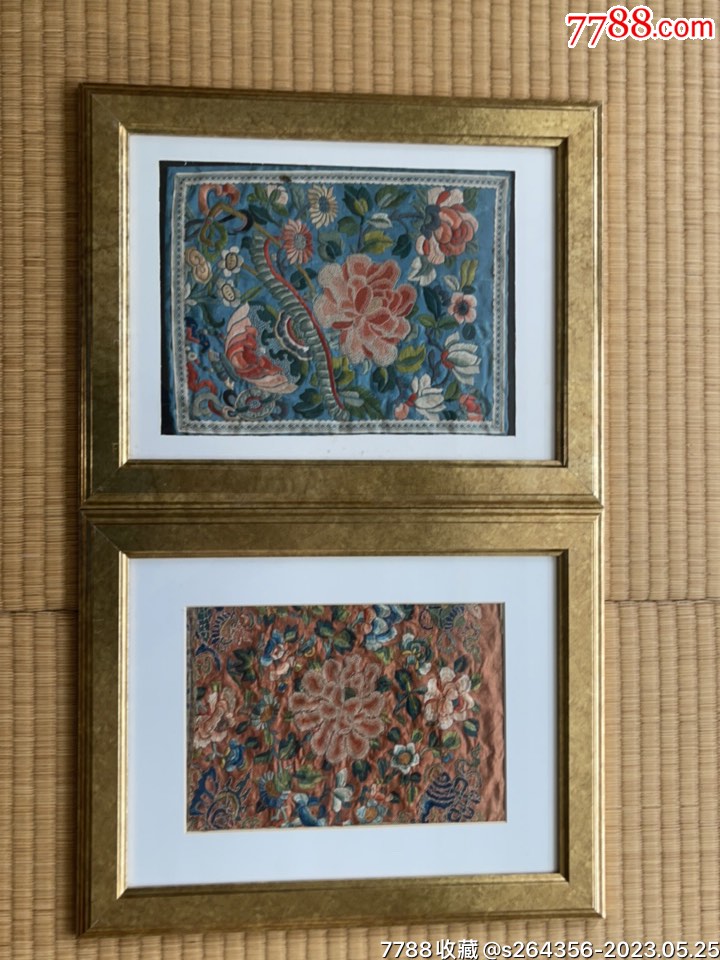 织绣花卉绣品_补子/绣片_蛐蛐的书店【7788商城】
