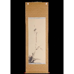 鳥 画賛 紙本掛軸 中国？ 作者不詳 次言？次公筆 Yahoo!オークション - 【模写】【中国掛軸】白石「花鳥図」紙本