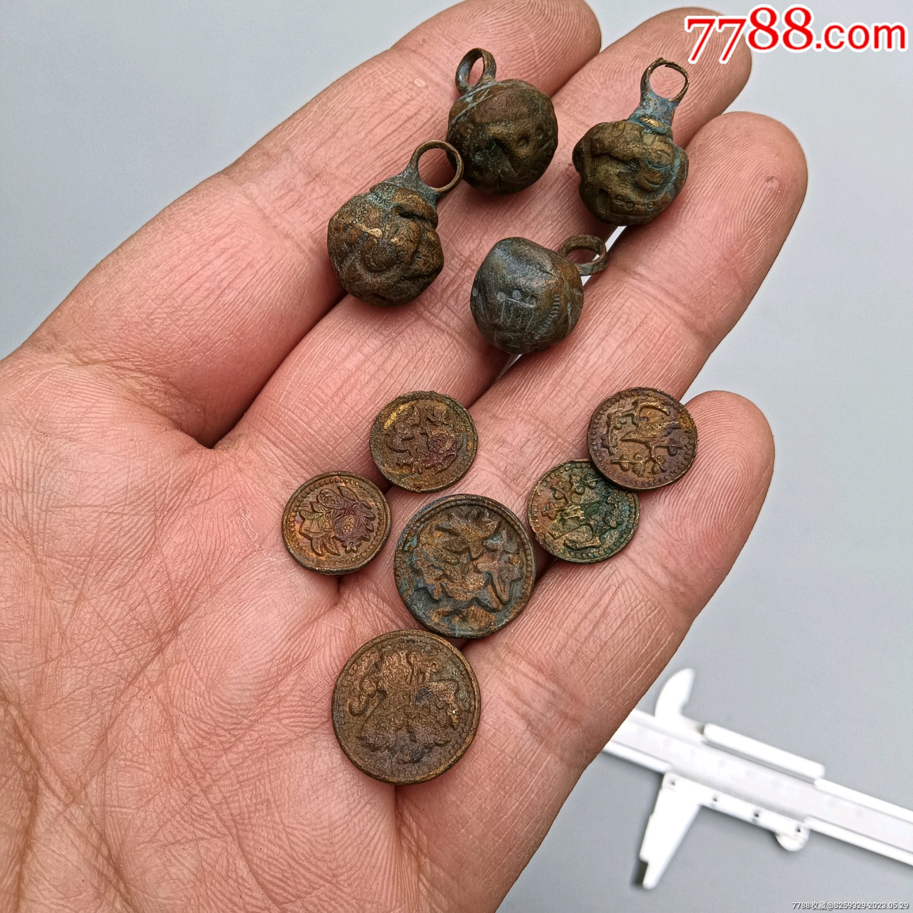 民国时期铜扣子一组十个一户收的户里收的放心购买