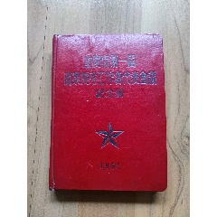 老纪念册、日记本:重庆市第一届商业优秀工作者代表会议纪念册！