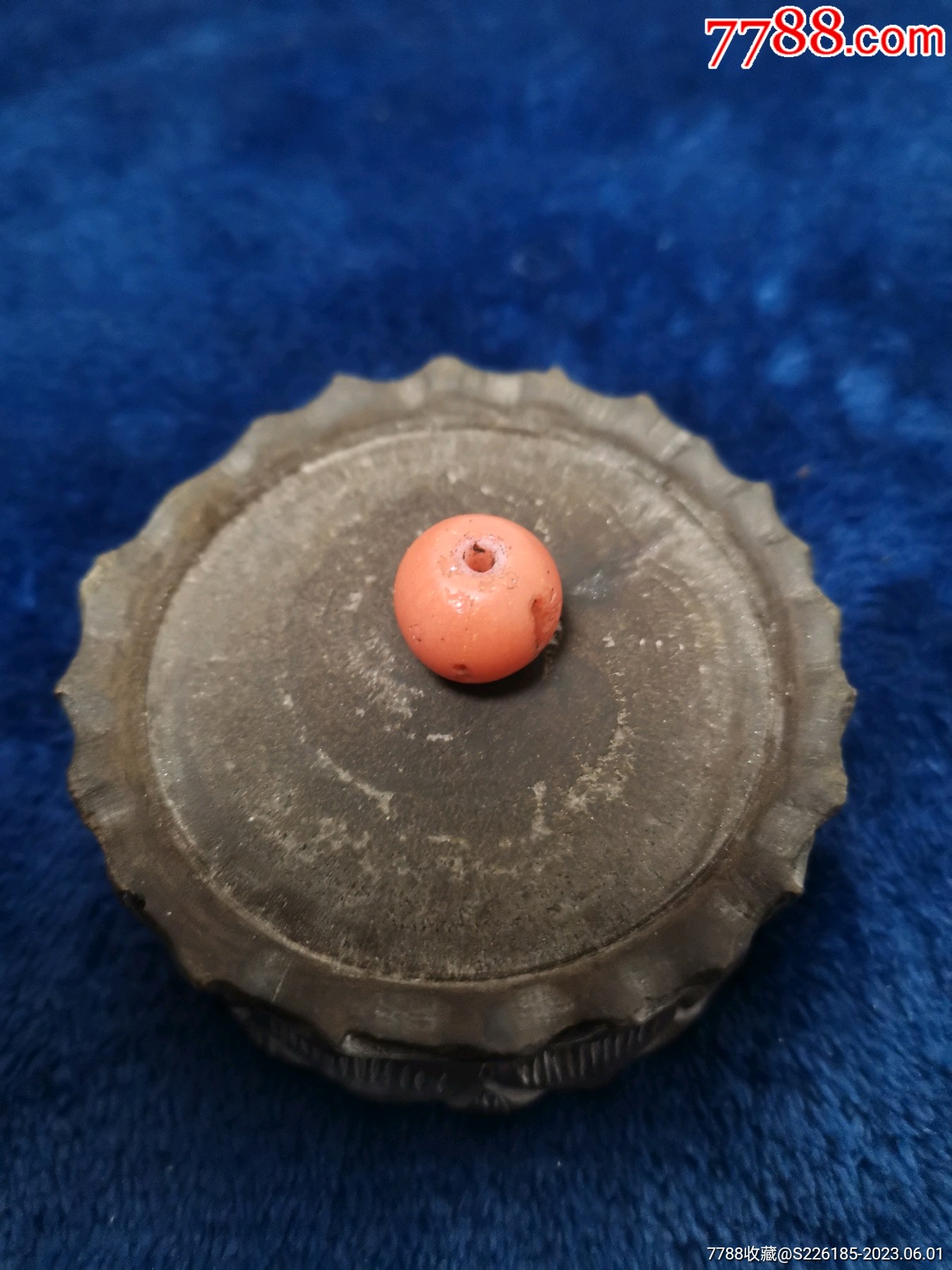 清代套料老琉璃珠子带个生命之源,非常有意思尺寸15_琉璃珠/球_图片