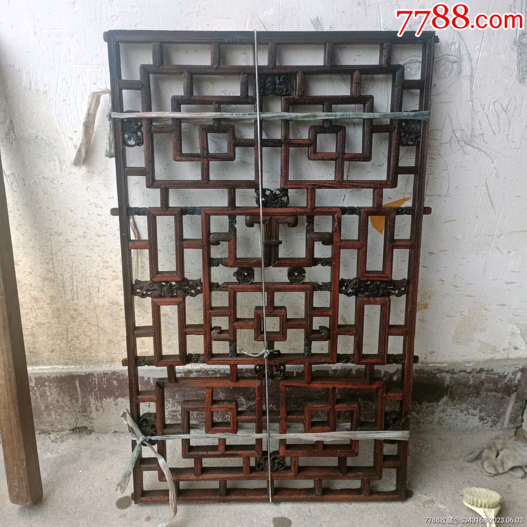 清代木雕花窗_木雕花板_图片欣赏_收藏价格_7788连环画