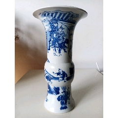 青華 青花 香炉 清中期德化窑青花山水纹香炉-青花瓷-7788旧书网