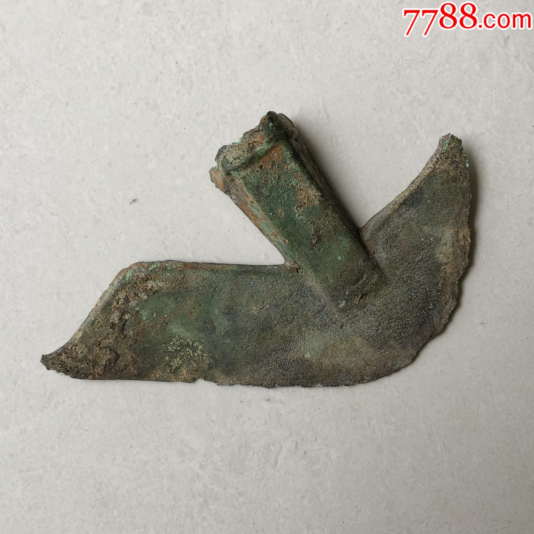 农耕文化，吴越农具铜耨（削铲草根除草农具）-价格:5000元-se94315134-铜杂件-零售-7788收藏__收藏热线