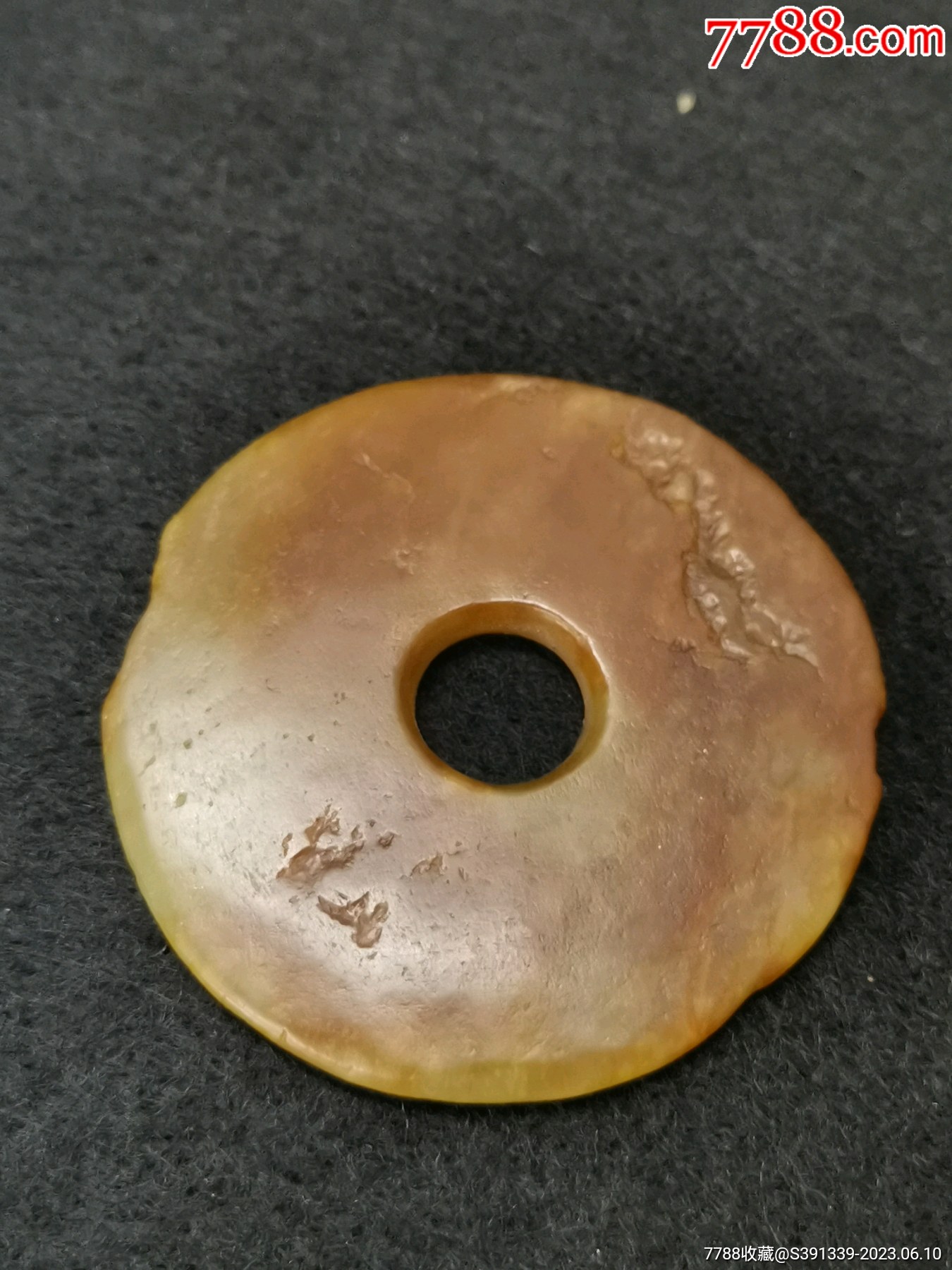 商周时期素玉璧高古玉璧_其他玉石/玉器_一奇堂【7788收藏__收藏热线】