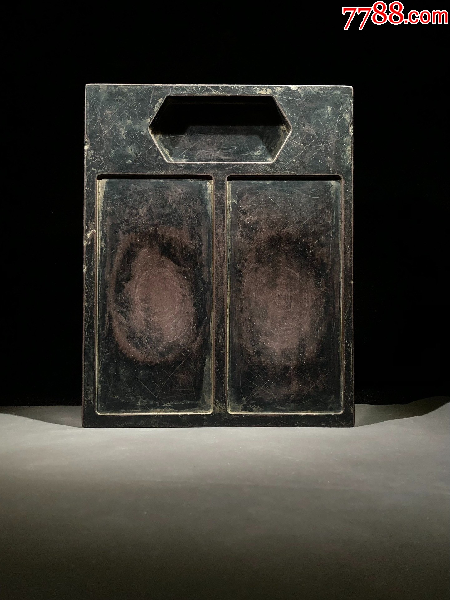 港澳回流蔡襄款，双砚价格6000元se94431898端砚零售7788收藏__收藏热线