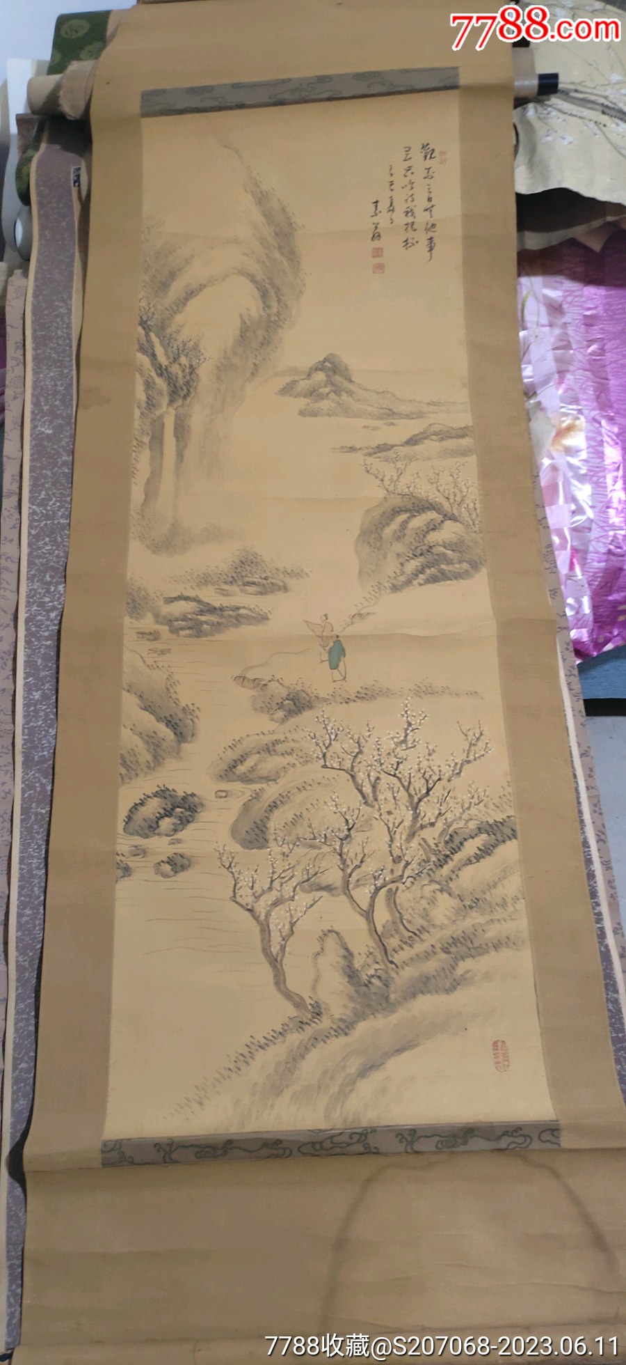 绢本老山水画_山水国画原作_图片收藏_回收价格_7788老酒收藏