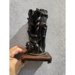 清代文房檀香笔筒-笔筒-7788旧书网