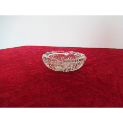 琉璃玻璃莲花花朵创意造型老烟灰缸(完美品相)_价格20元【海涛临风】