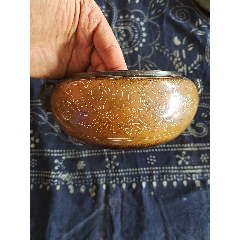 清代石叟作嵌银丝香炉-铜炉-7788红宝书