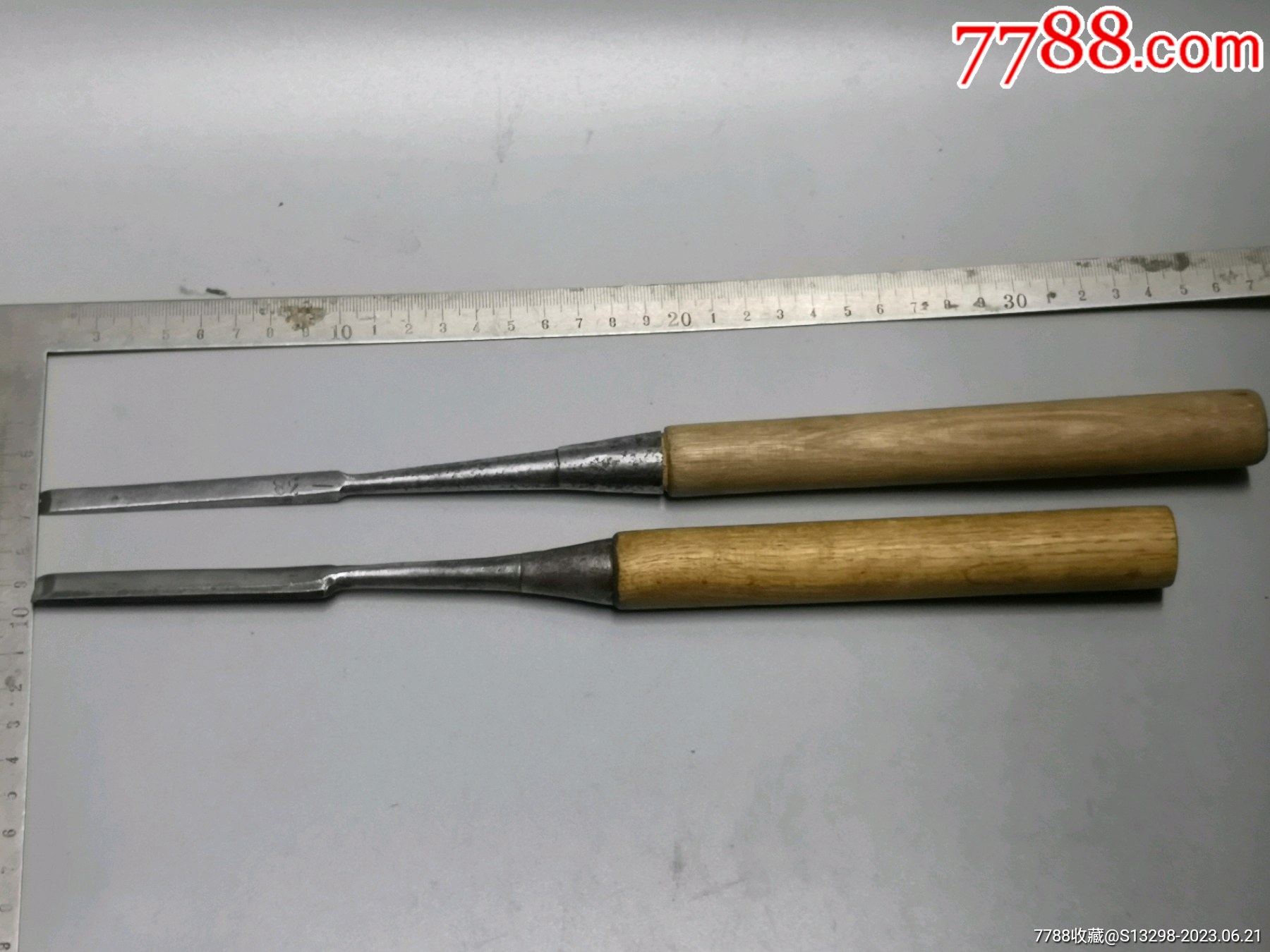 老日本凿子一对-价格:130元-se94623213-墨斗/木工用具-零售-7788收藏__收藏热线