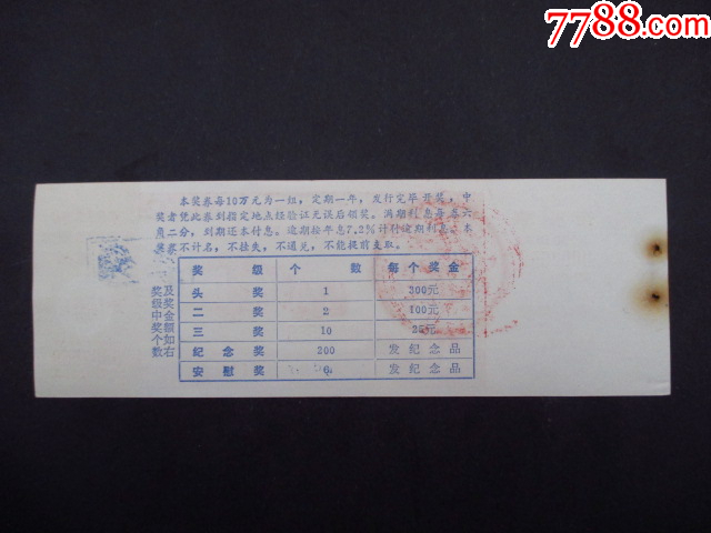 农行九江市支行定期定额有奖储蓄存单_第2张_7788陶瓷