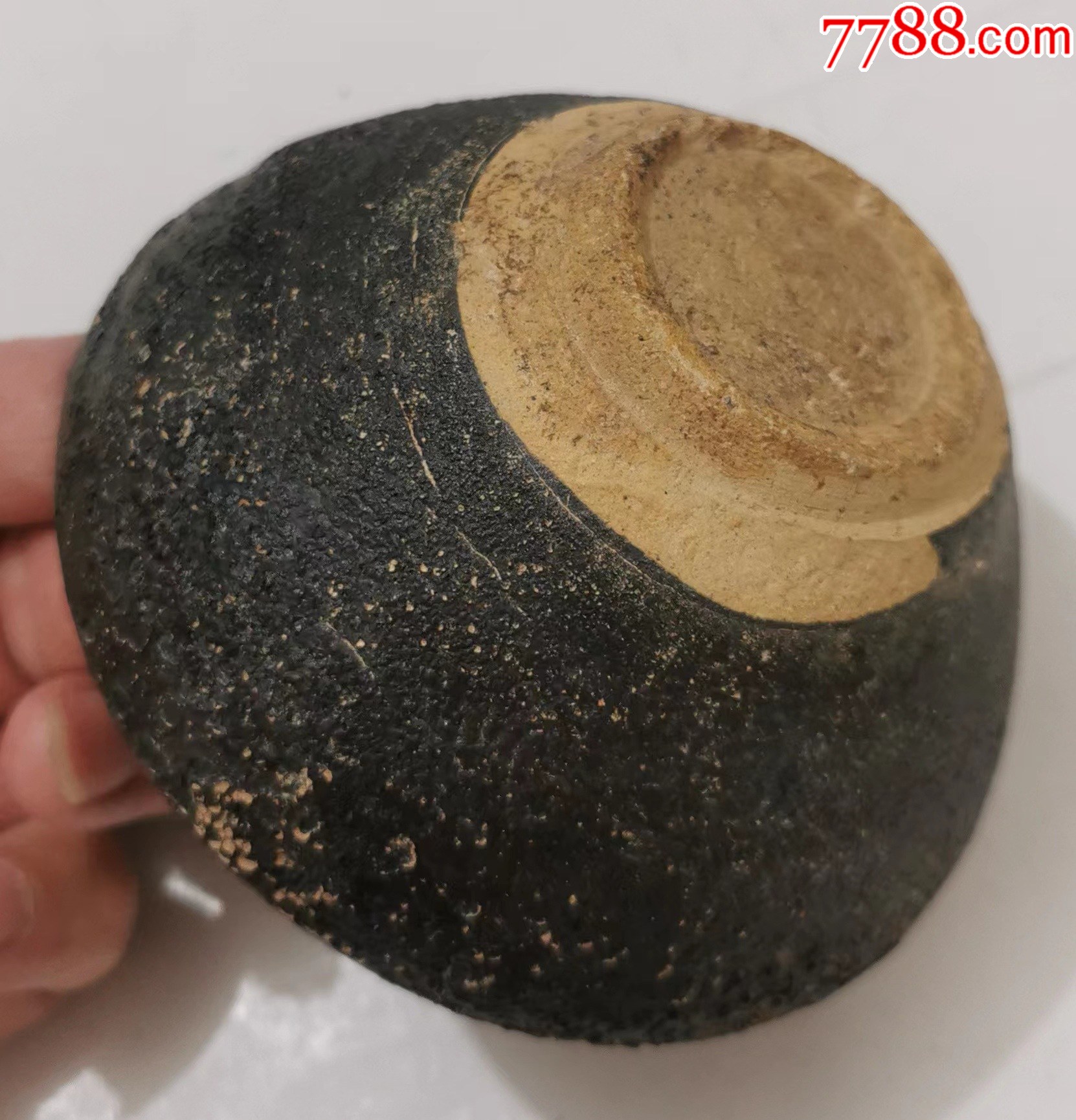 宋代吉州窑黑釉龟背纹盏(h)-价格:299元-se94760906-青白瓷/影青瓷