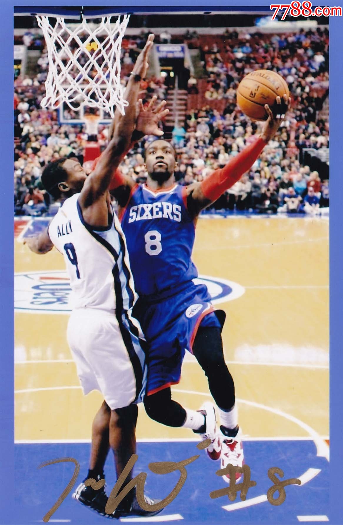NBA正品-正版球星扎克·兰多夫亲笔签名照-送礼佳品生日礼物珍藏-价格:65元-se94780009-明星签名-零售-7788收藏__收藏热线