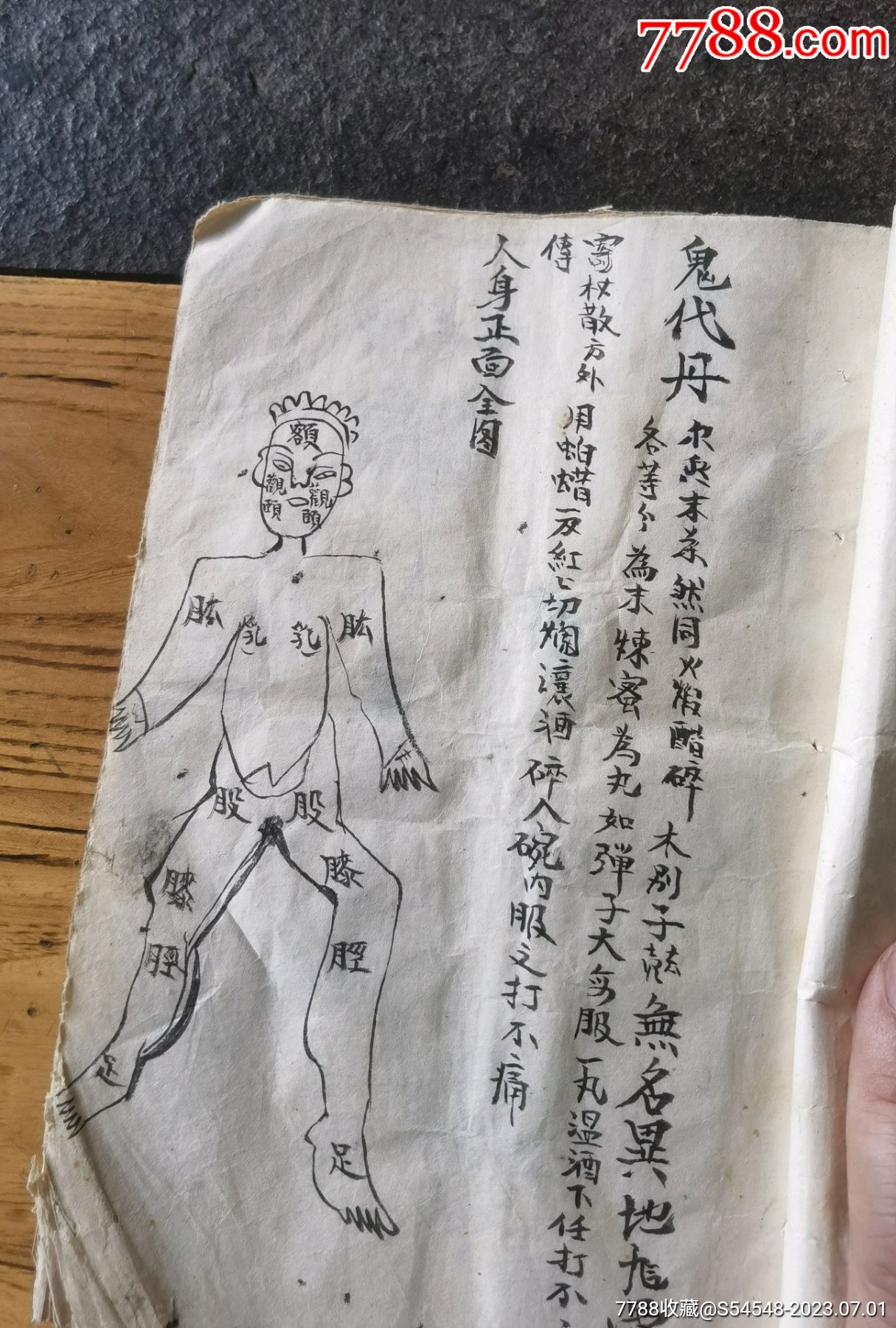 都是些留传有序伤科药方，咸丰师付陈玉盈传方，神効打不痛方，疮毒神效方，内府秘传二_第4张_7788旧书网