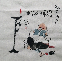 水墨禅意漫画-人物国画原作-7788红宝书