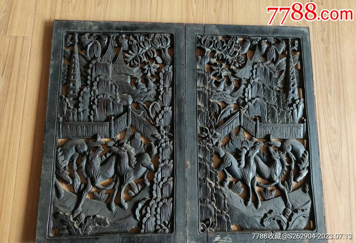 清代镂空木雕花板-价格:1800元-se95029282-木雕花板-零售-7788收藏__收藏热线