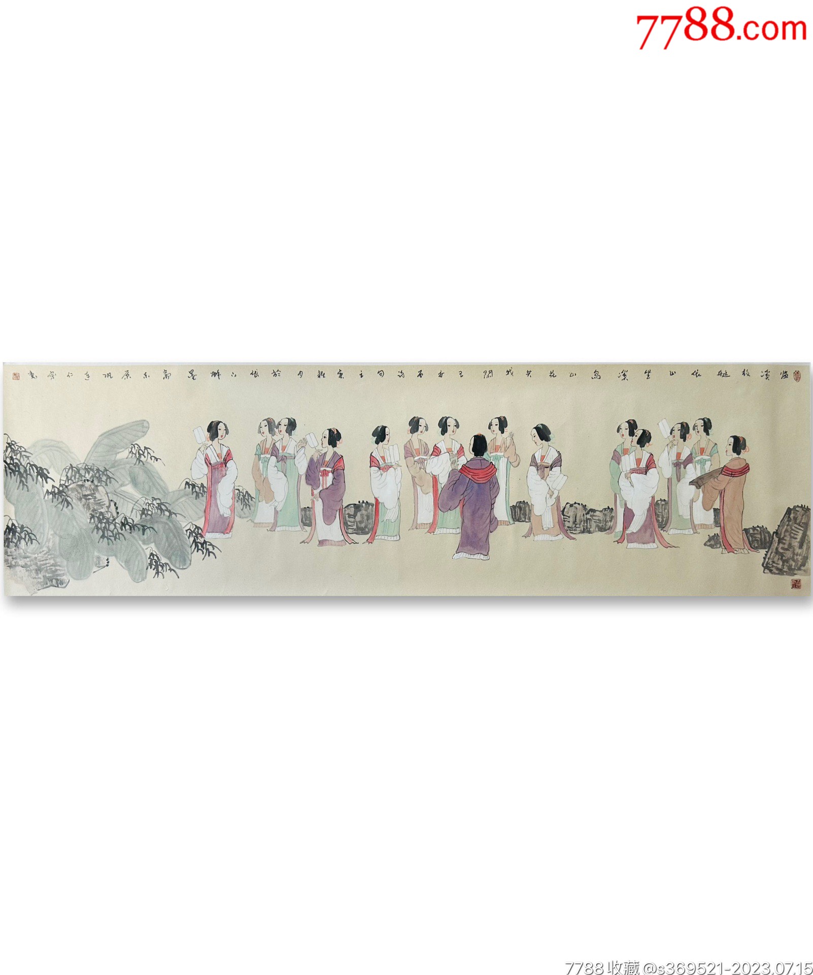 巩连仁画-人物国画原作-7788收藏