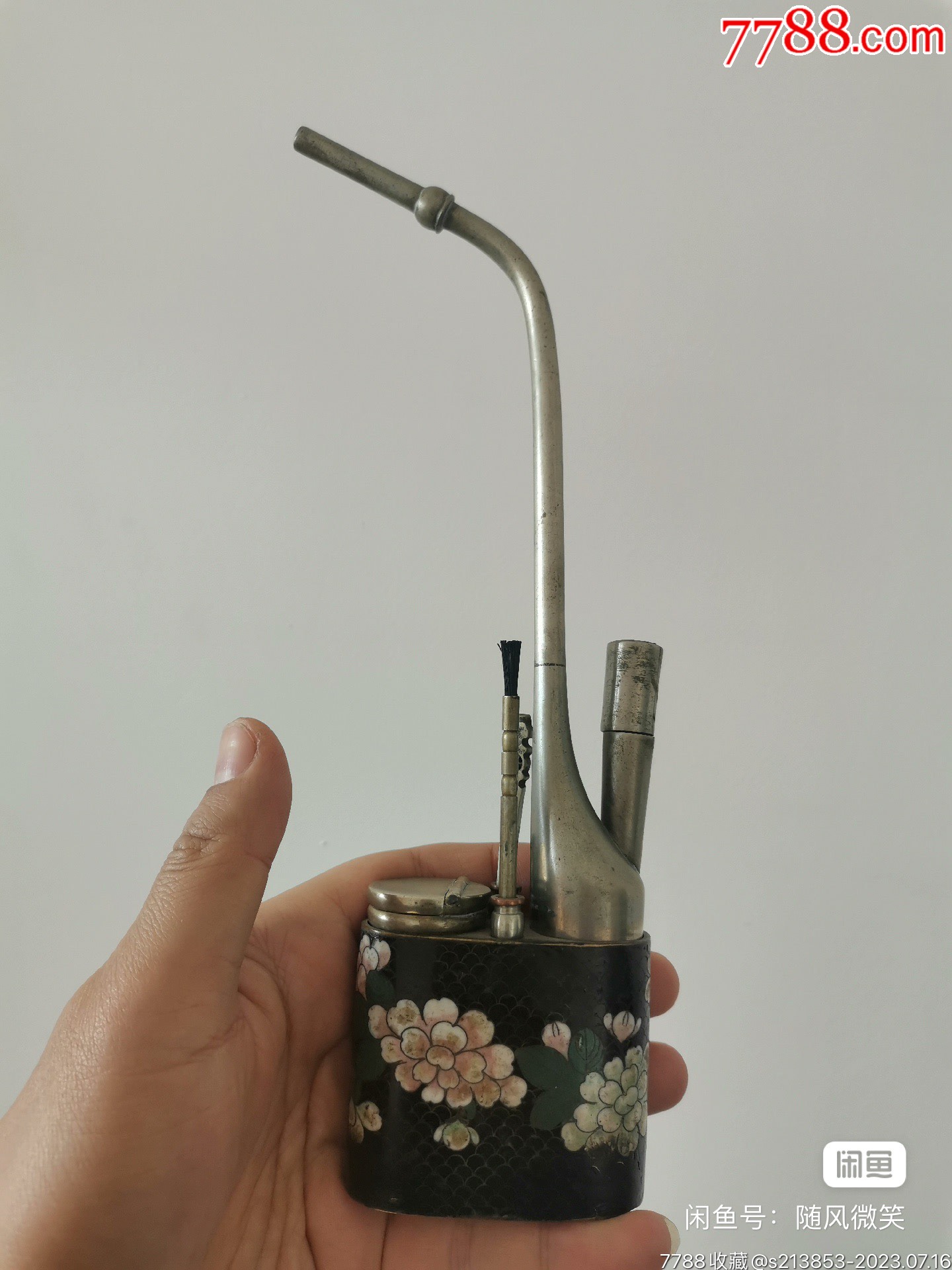 珐琅彩水烟枪-价格:1500元-se95083004-烟杆/烟枪/烟锅-零售-7788收藏__收藏热线