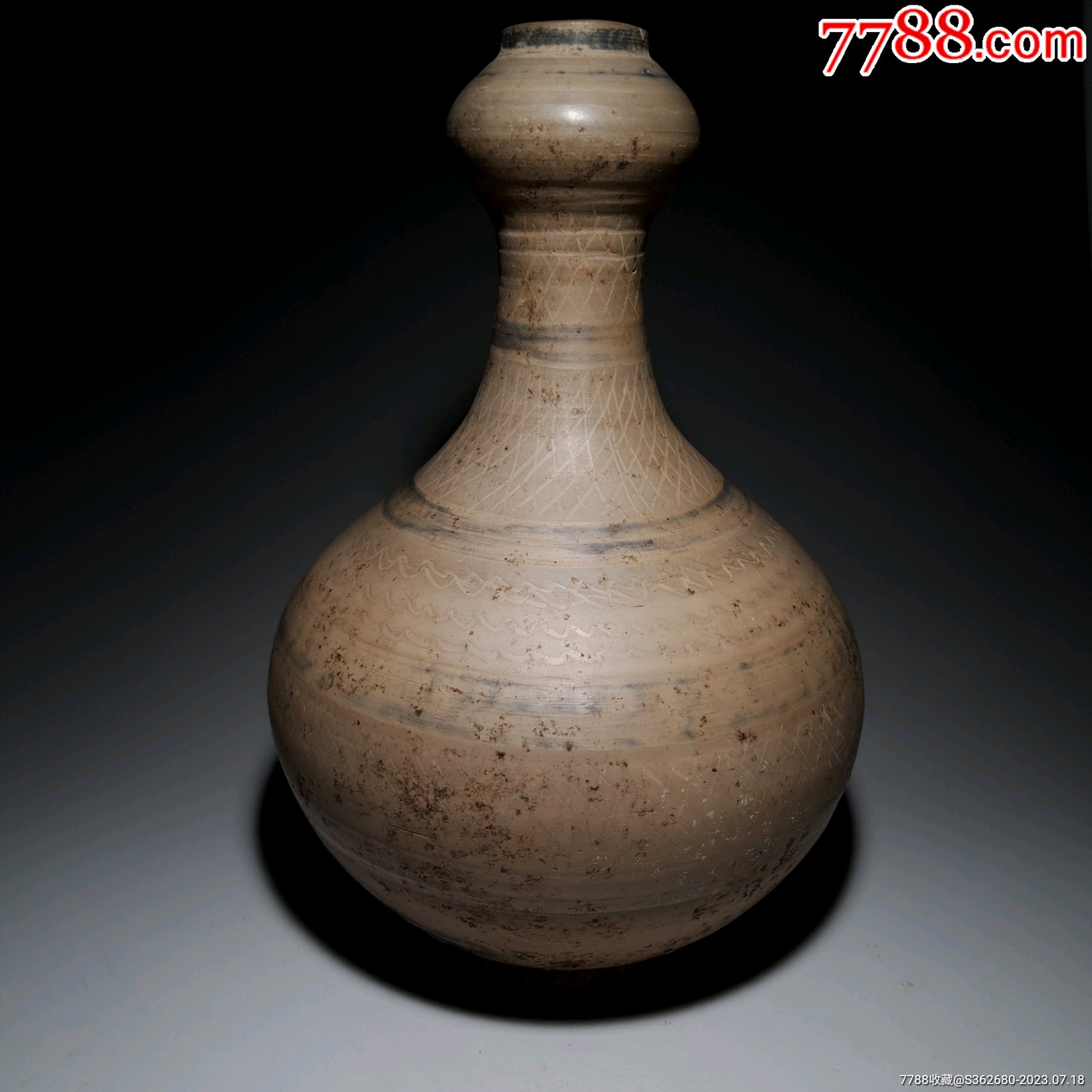 灰陶蒜头瓶-价格:1400元-se95122260-灰陶-零售-7788收藏__收藏热线